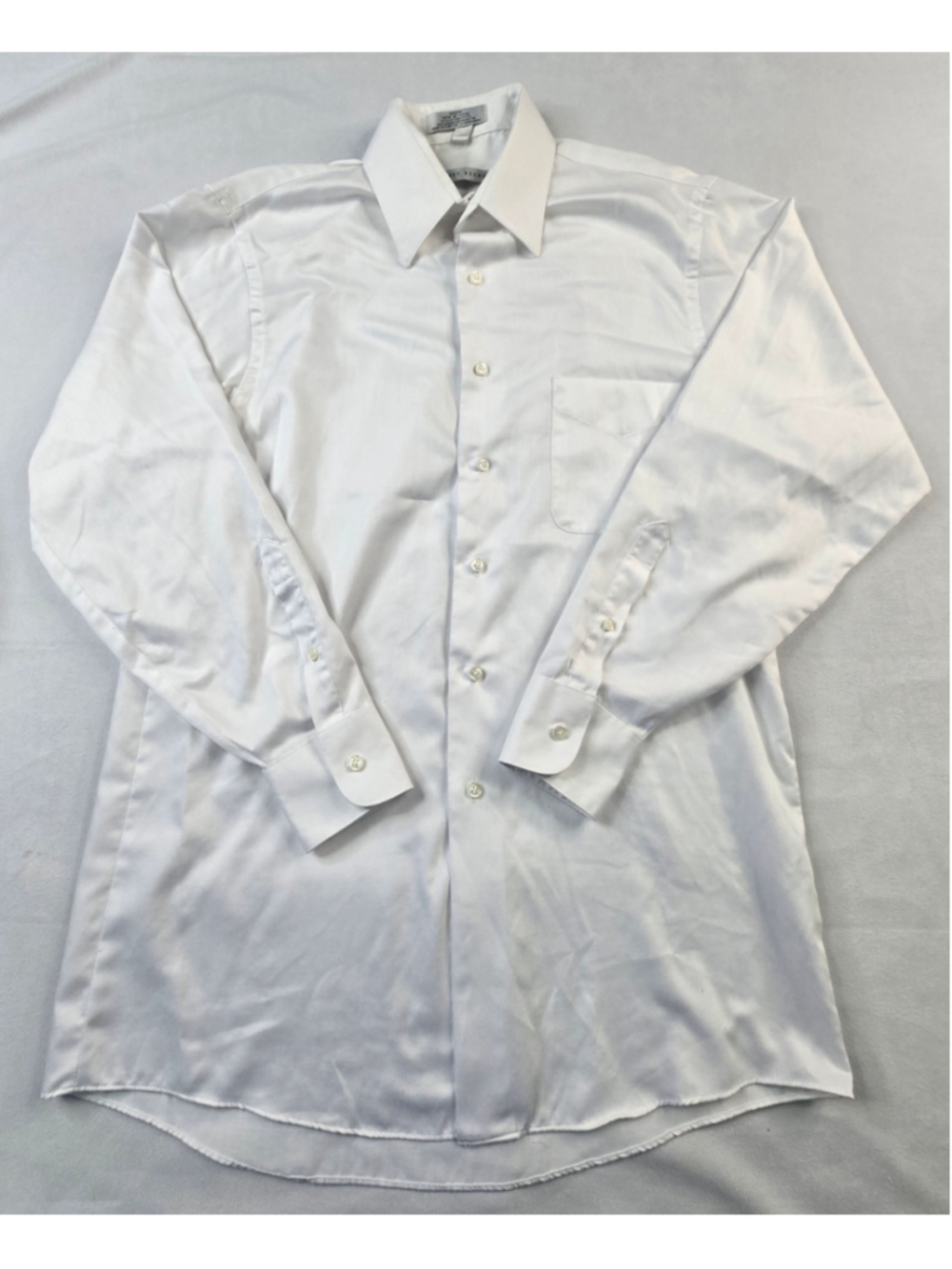 Geoffrey Beene | Mens | Dress Shirt | Button Down | White | Size Medium